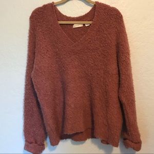 Anthropologie Sleeping On Snow Textured Sweater